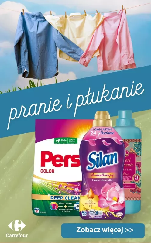 Carrefour - gazetka promocyjna Czyste i pachnące PRANIE - sprawdź promocje! od wtorku 19.08 do soboty 23.08