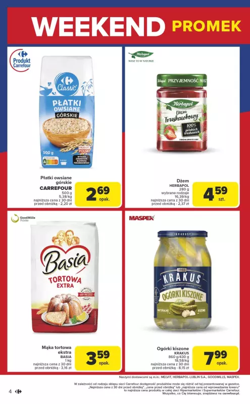Carrefour - gazetka promocyjna Gazetka Weekend promek już od czwartku od czwartku 21.08 do soboty 23.08 - strona 4