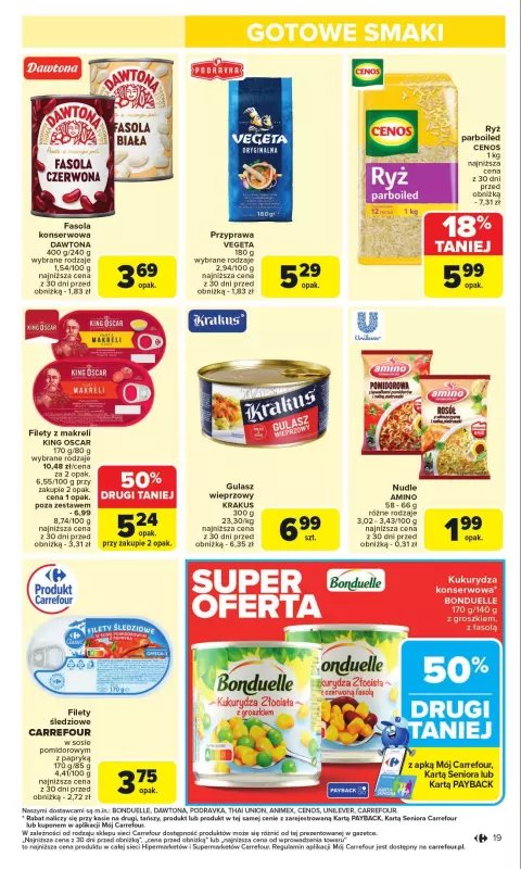 Carrefour - gazetka promocyjna Gazetka Carrefour od poniedziałku  do niedzieli 31.08 - strona 21