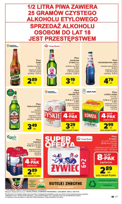 Carrefour - gazetka promocyjna Gazetka Carrefour od poniedziałku  do niedzieli 31.08 - strona 29