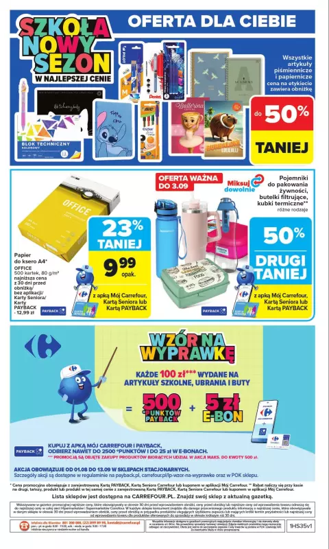 Carrefour - gazetka promocyjna Gazetka Carrefour od poniedziałku  do niedzieli 31.08 - strona 34