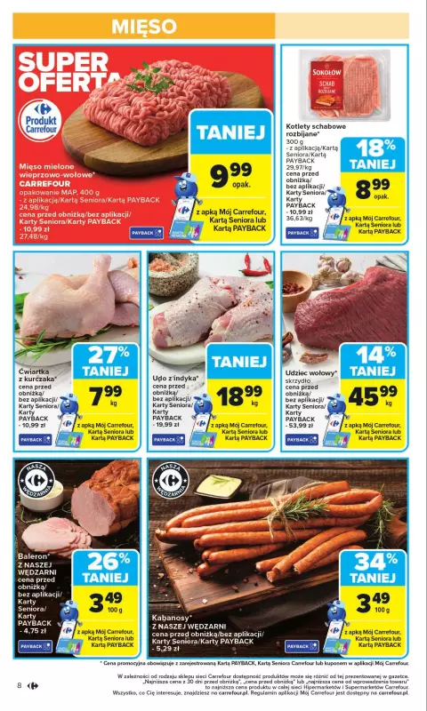 Carrefour - gazetka promocyjna Gazetka Carrefour od poniedziałku  do niedzieli 31.08 - strona 8