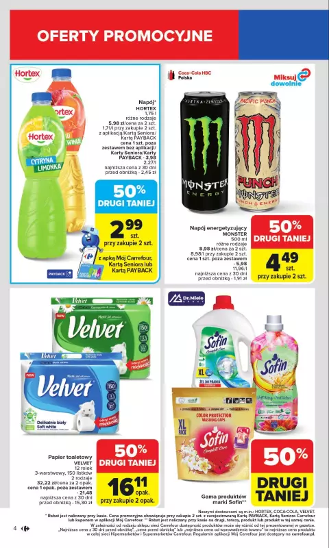 Carrefour - gazetka promocyjna Gazetka Carrefour od poniedziałku  do niedzieli 31.08 - strona 4