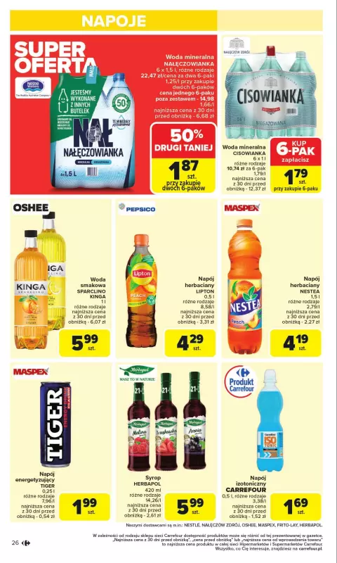 Carrefour - gazetka promocyjna Gazetka Carrefour od poniedziałku  do niedzieli 31.08 - strona 28