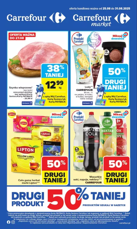 Carrefour - gazetka promocyjna Gazetka Carrefour od poniedziałku  
