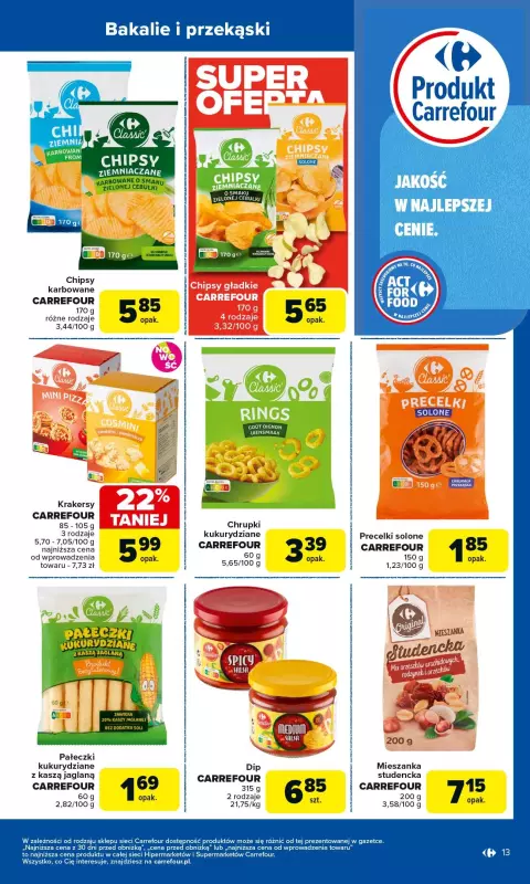 Carrefour - gazetka promocyjna Gazetka Produkt Carrefour od poniedziałku  do soboty 06.09 - strona 13