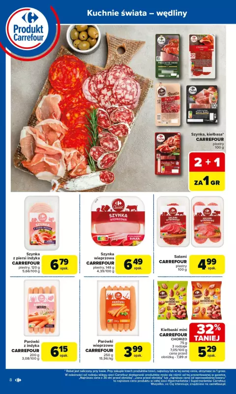 Carrefour - gazetka promocyjna Gazetka Produkt Carrefour od poniedziałku  do soboty 06.09 - strona 8