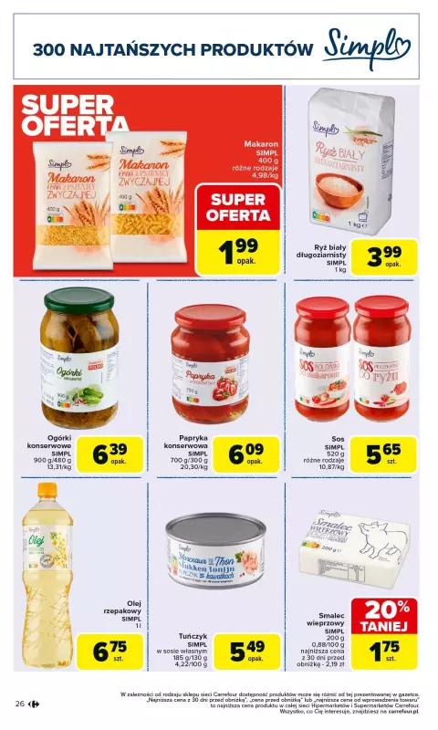 Carrefour - gazetka promocyjna Gazetka Produkt Carrefour od poniedziałku  do soboty 06.09 - strona 26
