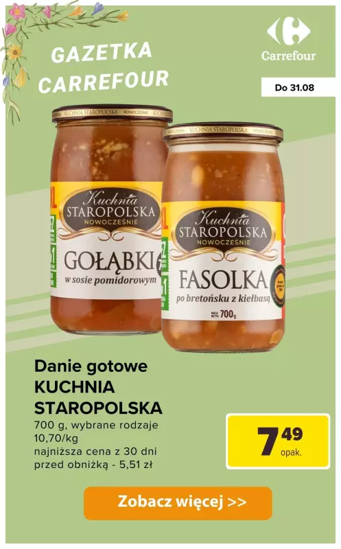 Carrefour - gazetka promocyjna Dania gotowe - sprawdż ofertę! od wtorku 26.08 do niedzieli 31.08 - strona 3