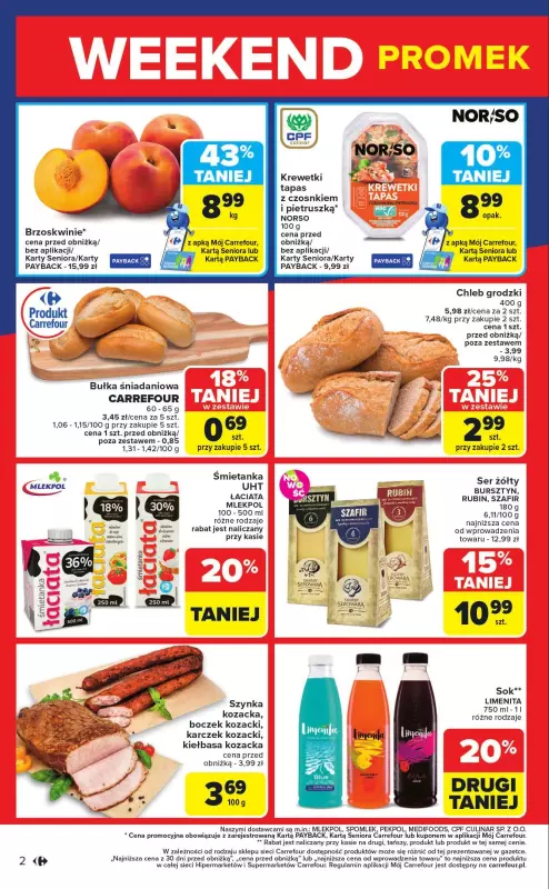 Carrefour - gazetka promocyjna Gazetka Weekend promek już od czwartku od czwartku 28.08 do niedzieli 31.08 - strona 2