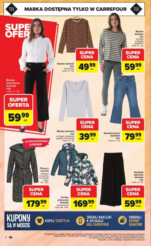 Carrefour - gazetka promocyjna Gazetka Stylowo & promo na jesień od poniedziałku 01.09 do soboty 13.09 - strona 4
