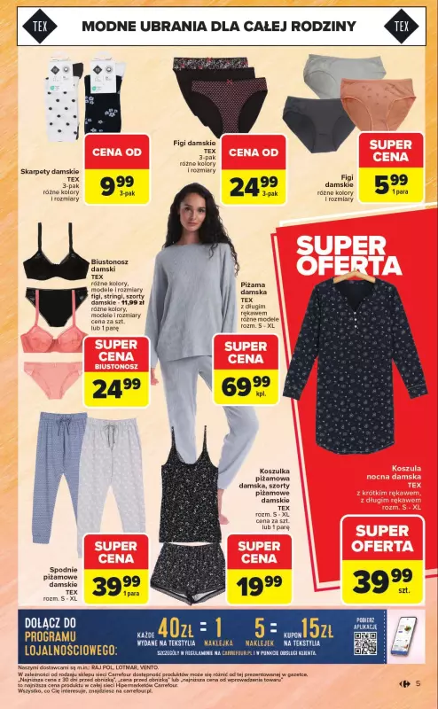 Carrefour - gazetka promocyjna Gazetka Stylowo & promo na jesień od poniedziałku 01.09 do soboty 13.09 - strona 5