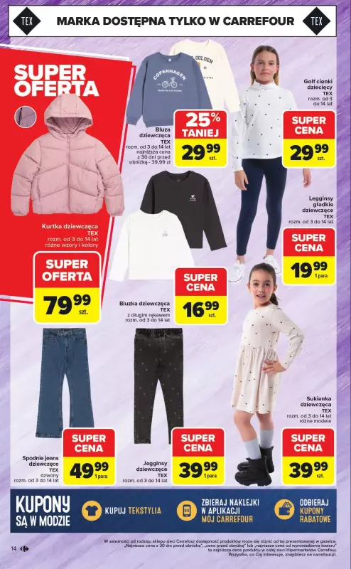 Carrefour - gazetka promocyjna Gazetka Stylowo & promo na jesień od poniedziałku 01.09 do soboty 13.09 - strona 14