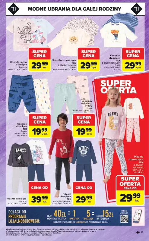 Carrefour - gazetka promocyjna Gazetka Stylowo & promo na jesień od poniedziałku 01.09 do soboty 13.09 - strona 13