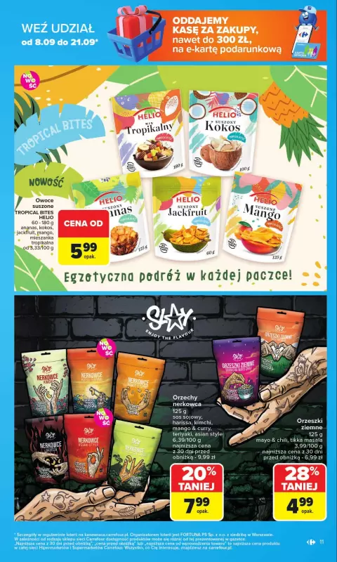 Carrefour - gazetka promocyjna Gazetka Carrefour od poniedziałku od poniedziałku 08.09 do soboty 13.09 - strona 11