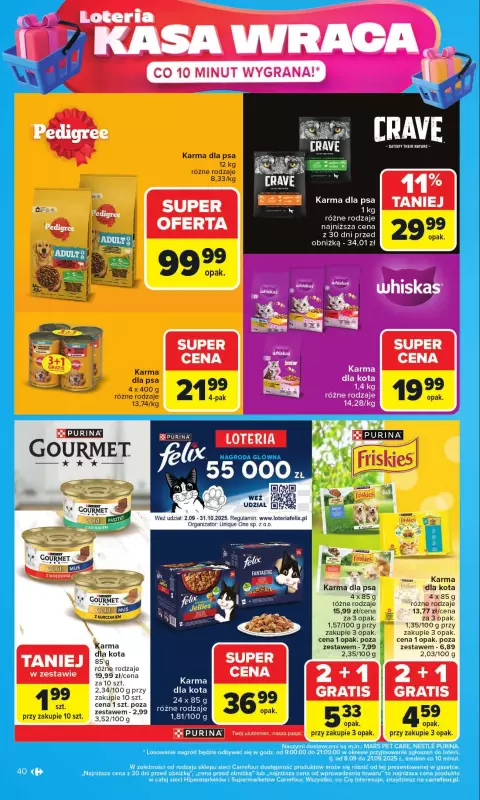 Carrefour - gazetka promocyjna Gazetka Carrefour od poniedziałku od poniedziałku 08.09 do soboty 13.09 - strona 40