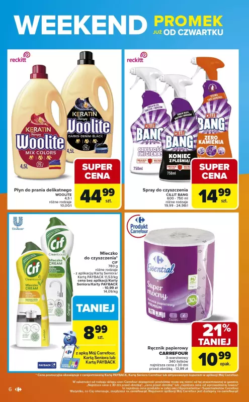 Carrefour - gazetka promocyjna Gazetka Łap okazje od czwartku od czwartku 11.09 do soboty 13.09 - strona 6