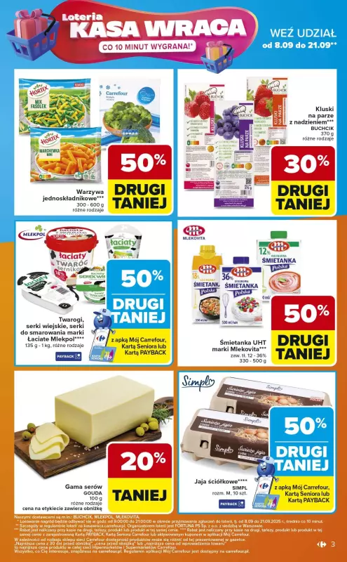 Carrefour - gazetka promocyjna Gazetka Łap okazje od czwartku od czwartku 11.09 do soboty 13.09 - strona 3