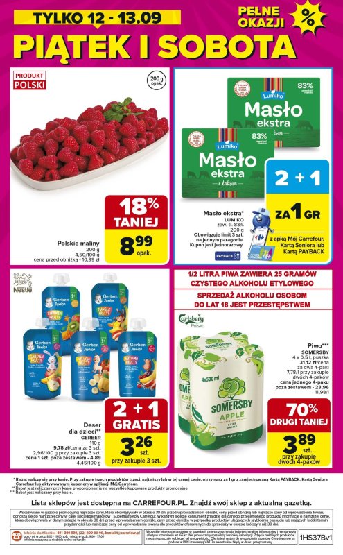 Carrefour - gazetka promocyjna Gazetka Łap okazje od czwartku od czwartku 11.09 do soboty 13.09 - strona 8