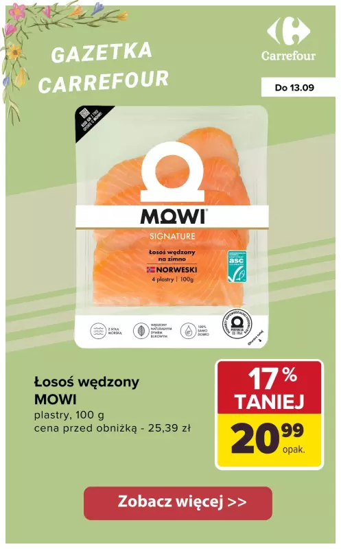 Carrefour - gazetka promocyjna Do -44% na pojedyncze sztuki od wtorku 09.09 do soboty 13.09 - strona 6