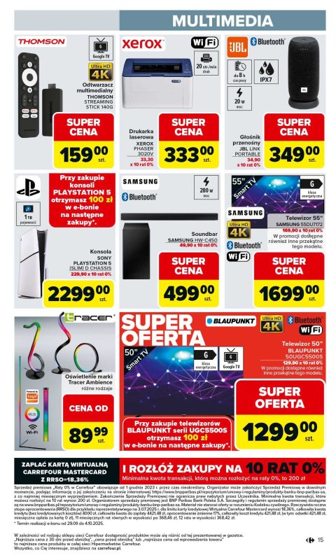 Carrefour - gazetka promocyjna Gazetka Łap super okazje od czwartku od czwartku 11.09 do środy 24.09 - strona 15