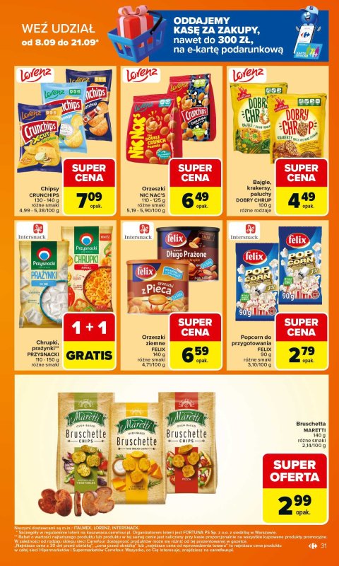 Carrefour - gazetka promocyjna Gazetka Carrefour od poniedziałku od poniedziałku 15.09 do soboty 20.09 - strona 31