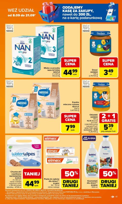 Carrefour - gazetka promocyjna Gazetka Carrefour od poniedziałku od poniedziałku 15.09 do soboty 20.09 - strona 41