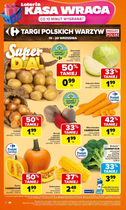 Carrefour - gazetka promocyjna Gazetka Carrefour od poniedziałku od poniedziałku 15.09 do soboty 20.09 - strona 12