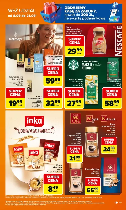 Carrefour - gazetka promocyjna Gazetka Carrefour od poniedziałku od poniedziałku 15.09 do soboty 20.09 - strona 25