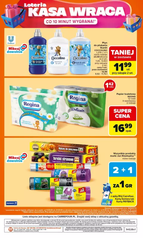 Carrefour - gazetka promocyjna Gazetka Carrefour od poniedziałku od poniedziałku 15.09 do soboty 20.09 - strona 56