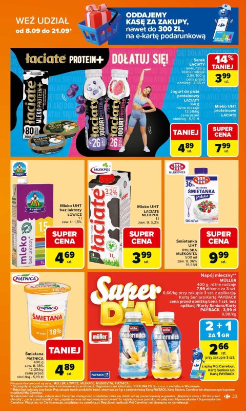 Carrefour - gazetka promocyjna Gazetka Carrefour od poniedziałku od poniedziałku 15.09 do soboty 20.09 - strona 23
