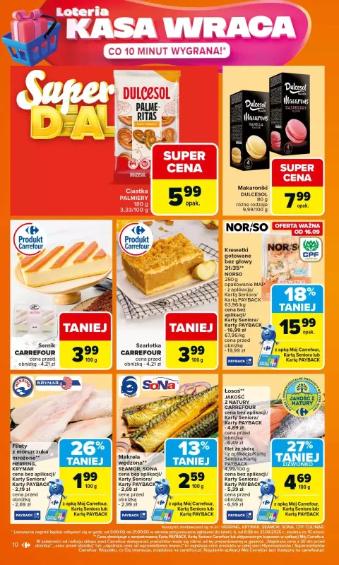 Carrefour - gazetka promocyjna Gazetka Carrefour od poniedziałku od poniedziałku 15.09 do soboty 20.09 - strona 10