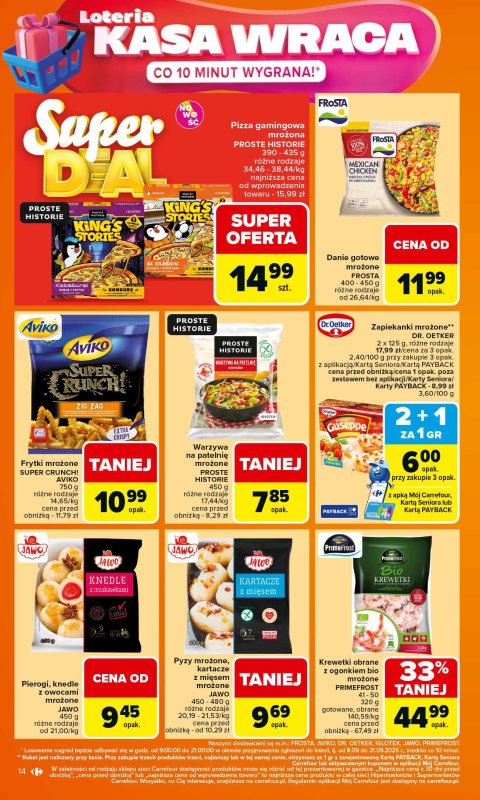 Carrefour - gazetka promocyjna Gazetka Carrefour od poniedziałku od poniedziałku 15.09 do soboty 20.09 - strona 14
