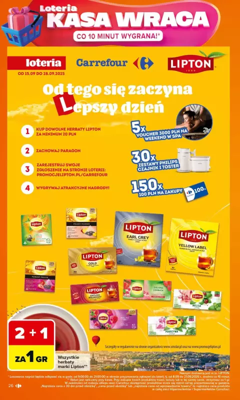 Carrefour - gazetka promocyjna Gazetka Carrefour od poniedziałku od poniedziałku 15.09 do soboty 20.09 - strona 26