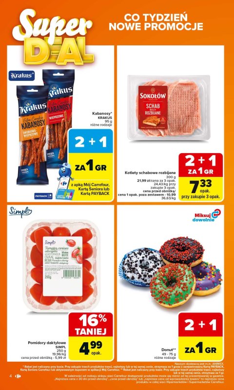Carrefour - gazetka promocyjna Gazetka Carrefour od poniedziałku od poniedziałku 15.09 do soboty 20.09 - strona 4