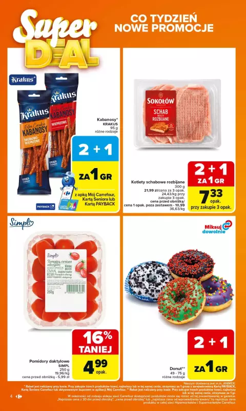 Carrefour - gazetka promocyjna Gazetka Carrefour od poniedziałku od poniedziałku 15.09 do soboty 20.09 - strona 4