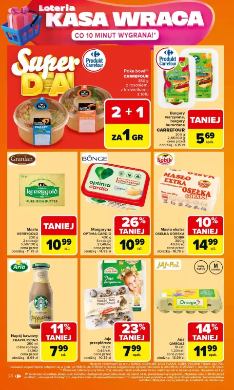 Carrefour - gazetka promocyjna Gazetka Carrefour od poniedziałku od poniedziałku 15.09 do soboty 20.09 - strona 20
