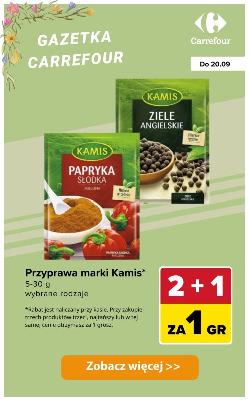 Carrefour - gazetka promocyjna Produkty 2+1 za GROSZ od wtorku 16.09 do soboty 20.09 - strona 6
