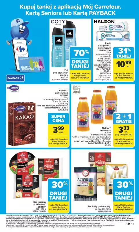 Carrefour - gazetka promocyjna Gazetka Carrefour od poniedziałku od poniedziałku 22.09 do soboty 27.09 - strona 45