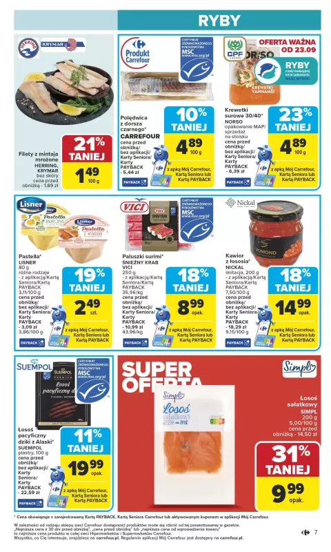 Carrefour - gazetka promocyjna Gazetka Carrefour od poniedziałku od poniedziałku 22.09 do soboty 27.09 - strona 9