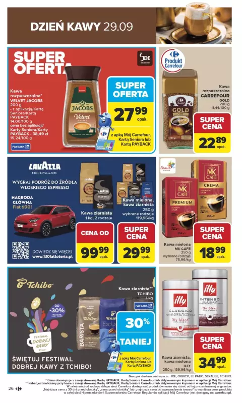 Carrefour - gazetka promocyjna Gazetka Carrefour od poniedziałku od poniedziałku 22.09 do soboty 27.09 - strona 28