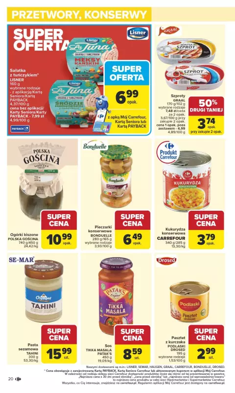 Carrefour - gazetka promocyjna Gazetka Carrefour od poniedziałku od poniedziałku 22.09 do soboty 27.09 - strona 22