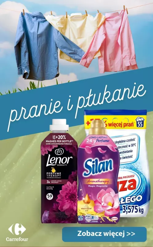 Carrefour - gazetka promocyjna Pranie i płukanie - SUPER CENY! od wtorku 23.09 do soboty 27.09