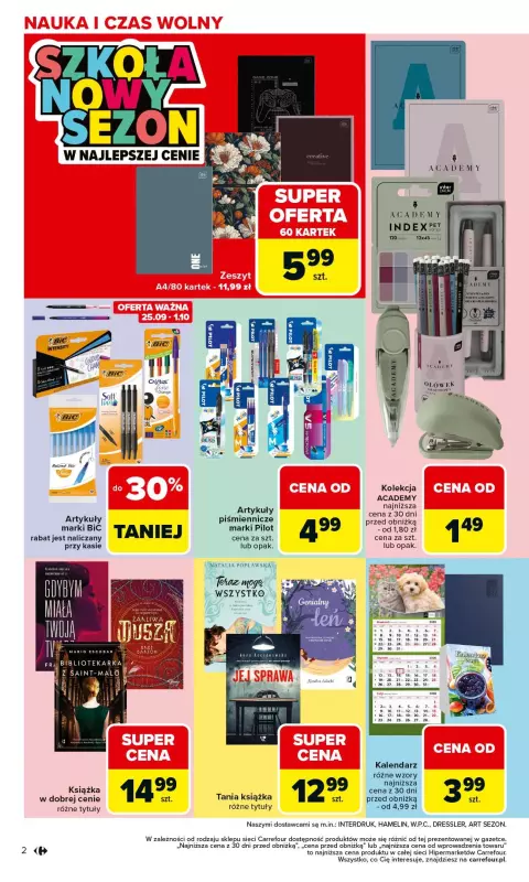 Carrefour - gazetka promocyjna Gazetka Łap super okazje od czwartku od czwartku 25.09 do środy 08.10 - strona 2