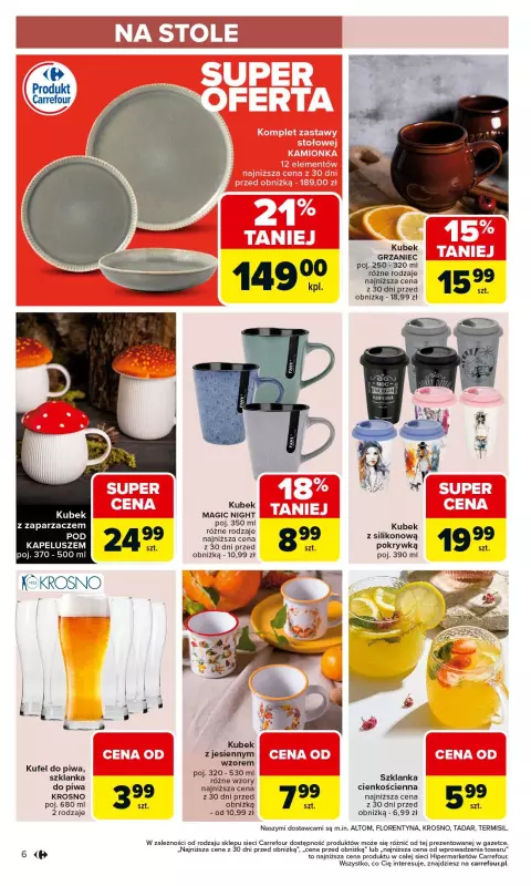 Carrefour - gazetka promocyjna Gazetka Łap super okazje od czwartku od czwartku 25.09 do środy 08.10 - strona 6