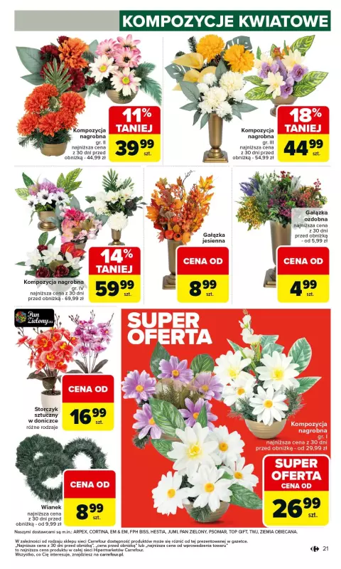 Carrefour - gazetka promocyjna Gazetka Łap super okazje od czwartku od czwartku 25.09 do środy 08.10 - strona 21