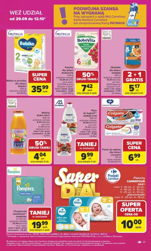 Carrefour - gazetka promocyjna Gazetka Carrefour od poniedziałku od poniedziałku 29.09 do soboty 04.10 - strona 41