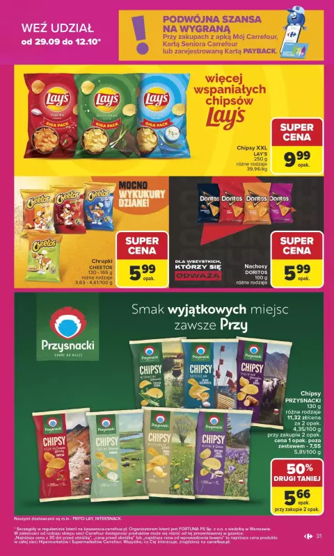 Carrefour - gazetka promocyjna Gazetka Carrefour od poniedziałku od poniedziałku 29.09 do soboty 04.10 - strona 31