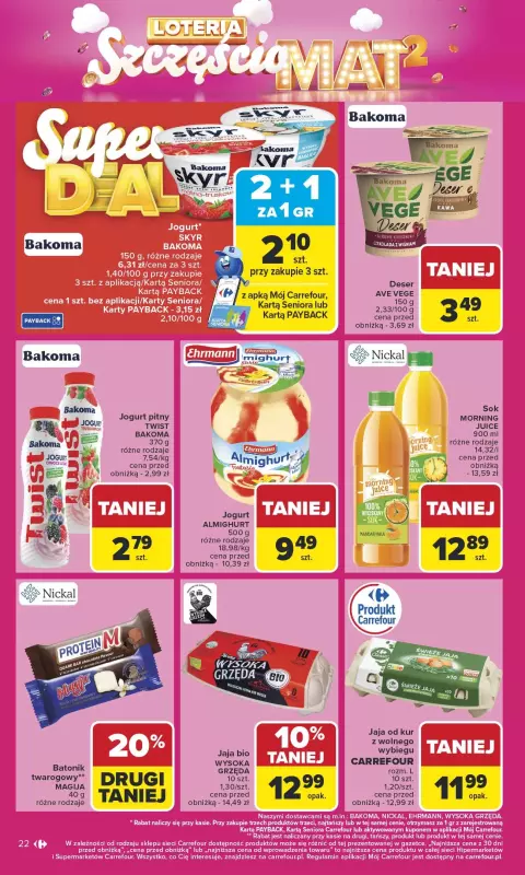 Carrefour - gazetka promocyjna Gazetka Carrefour od poniedziałku od poniedziałku 29.09 do soboty 04.10 - strona 22