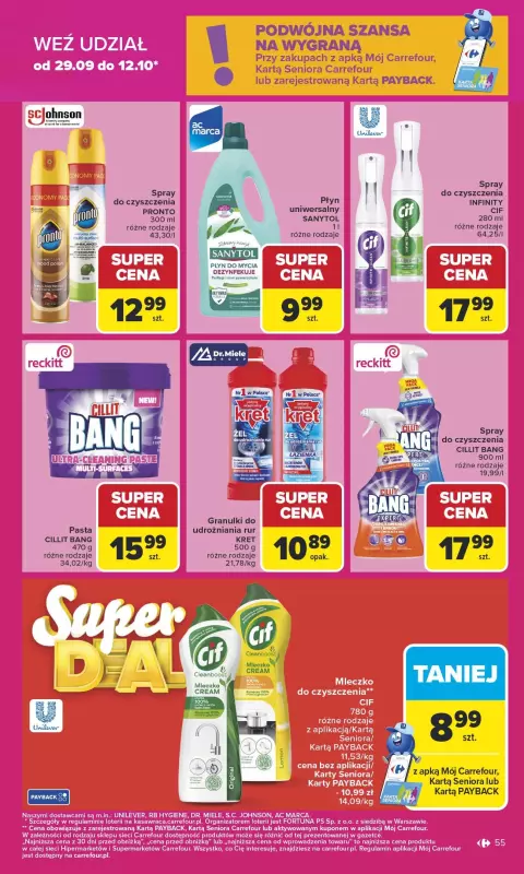 Carrefour - gazetka promocyjna Gazetka Carrefour od poniedziałku od poniedziałku 29.09 do soboty 04.10 - strona 55